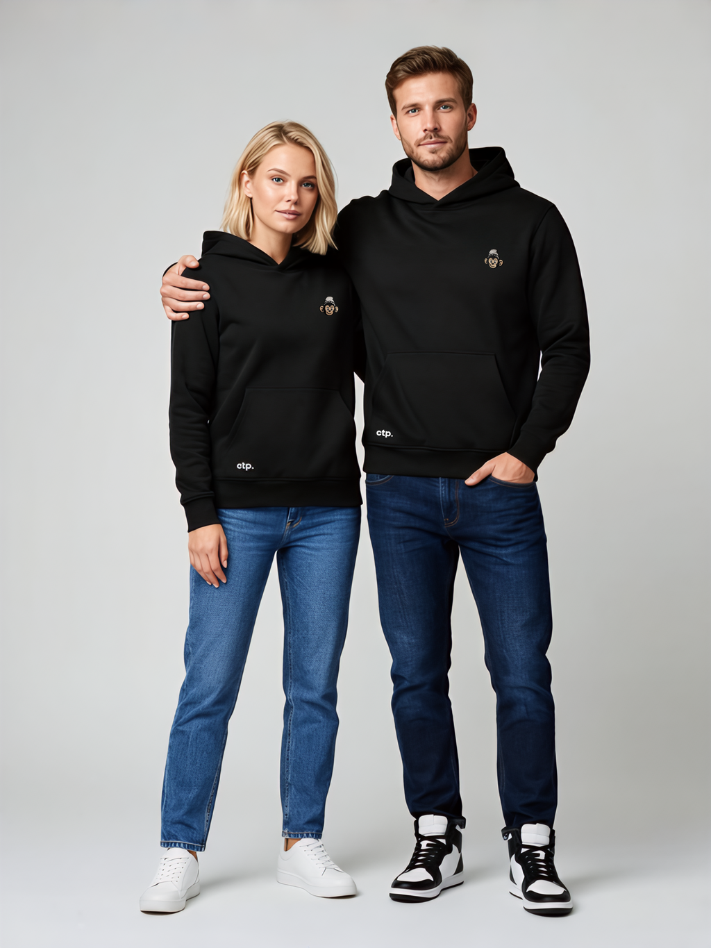 Hoodie oversize Monkey Vibes - Iconic · Unisexe