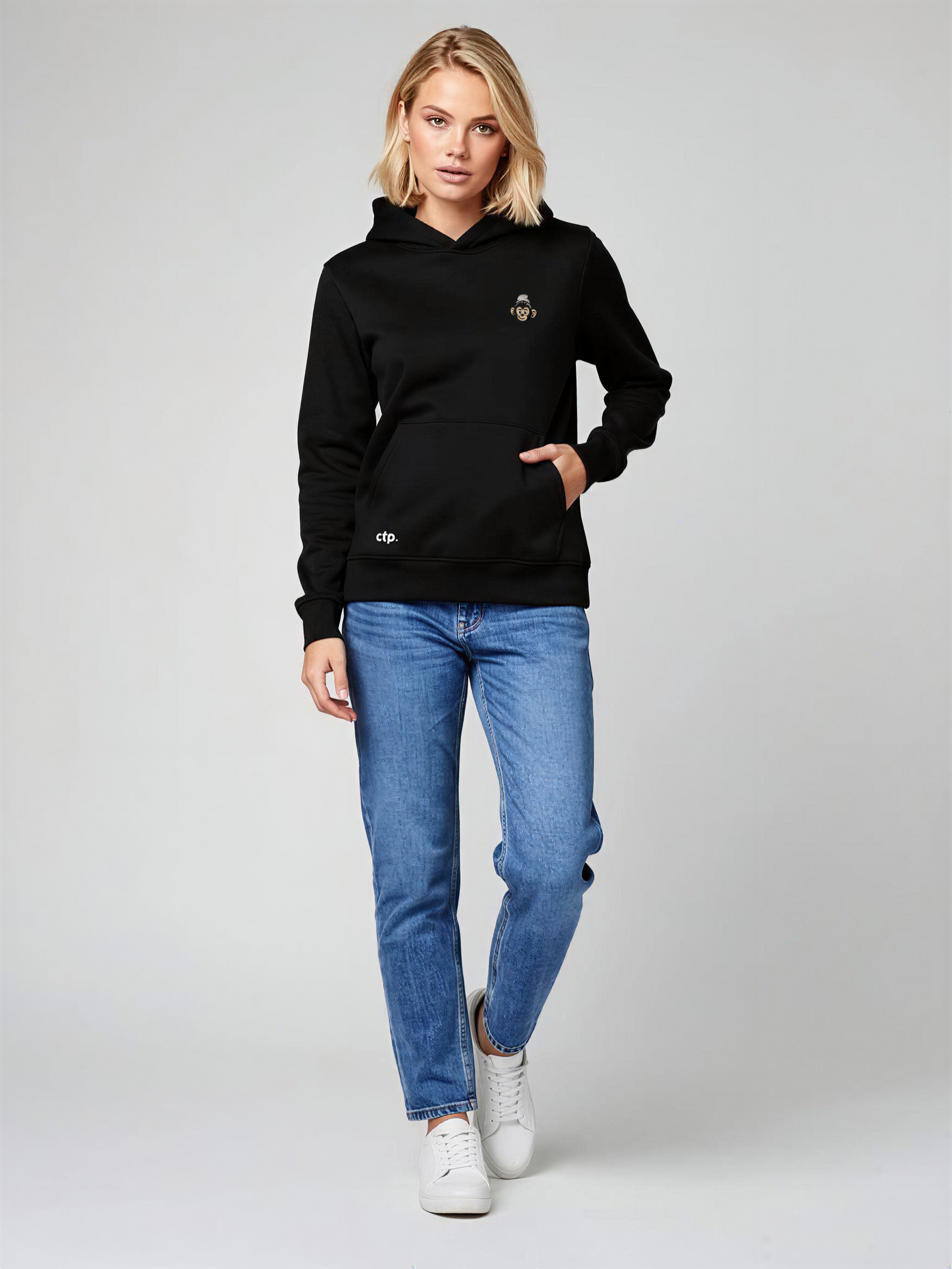Hoodie oversize Monkey Vibes - Iconic · Unisexe