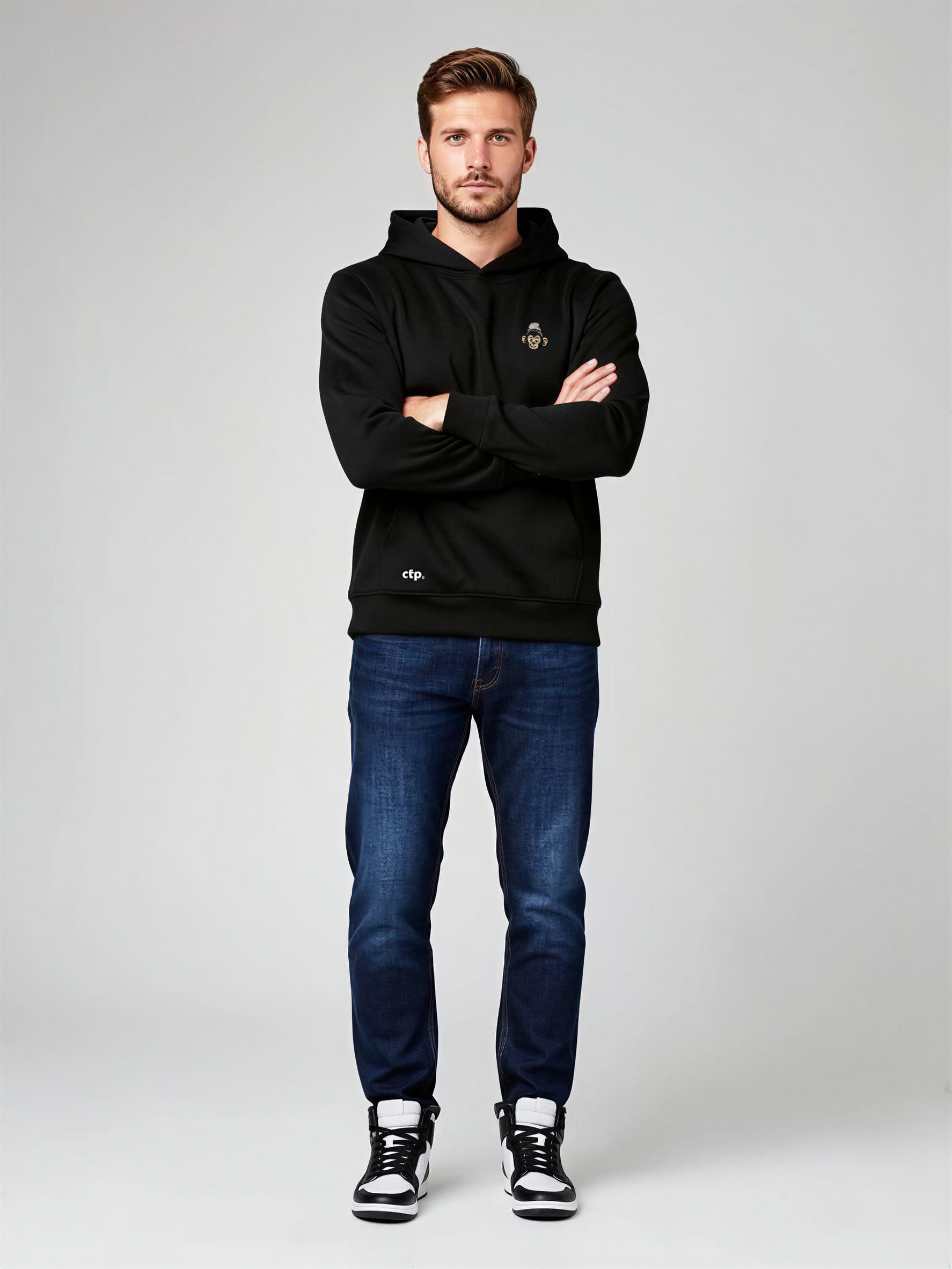 Hoodie oversize Monkey Vibes - Iconic · Unisexe