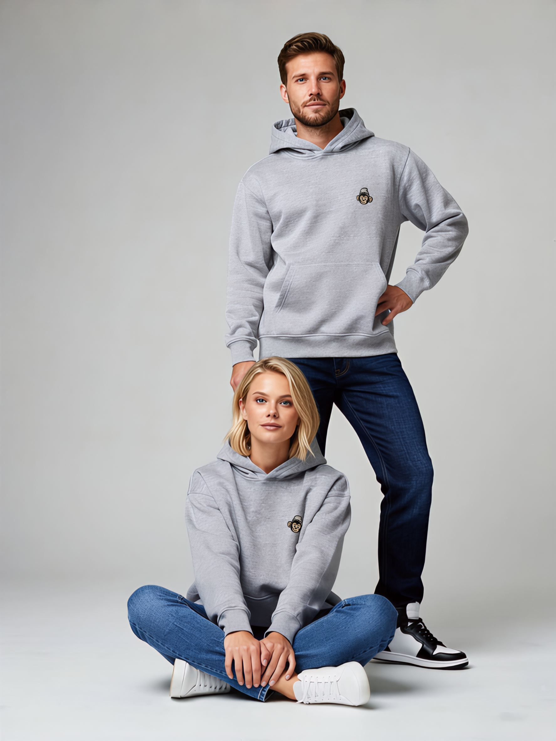 Hoodie oversize Monkey Vibes - Iconic · Unisexe
