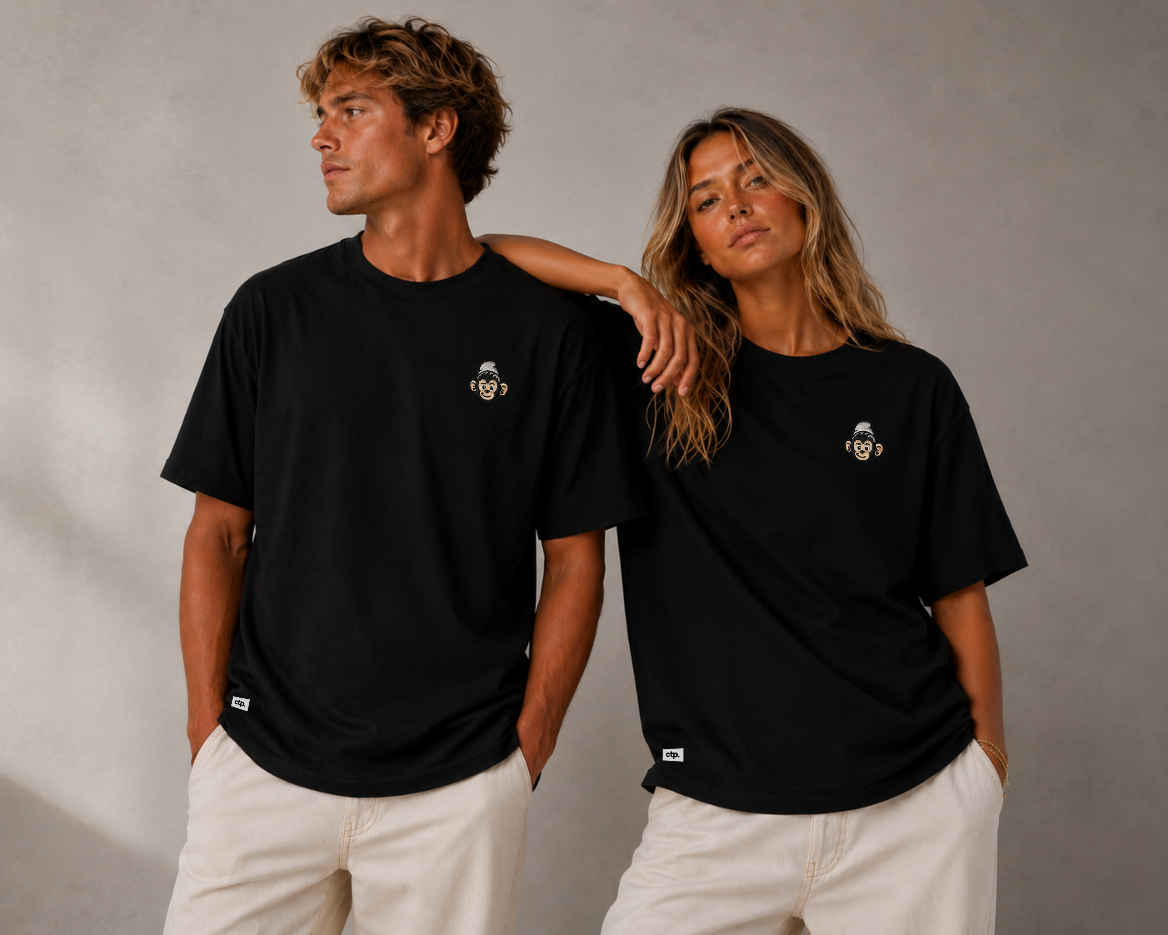T-shirt oversize Monkey Vibes - Iconic · Unisexe
