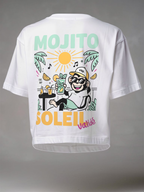 T-shirt boxy Menthe Therapy - Summer Vibes
