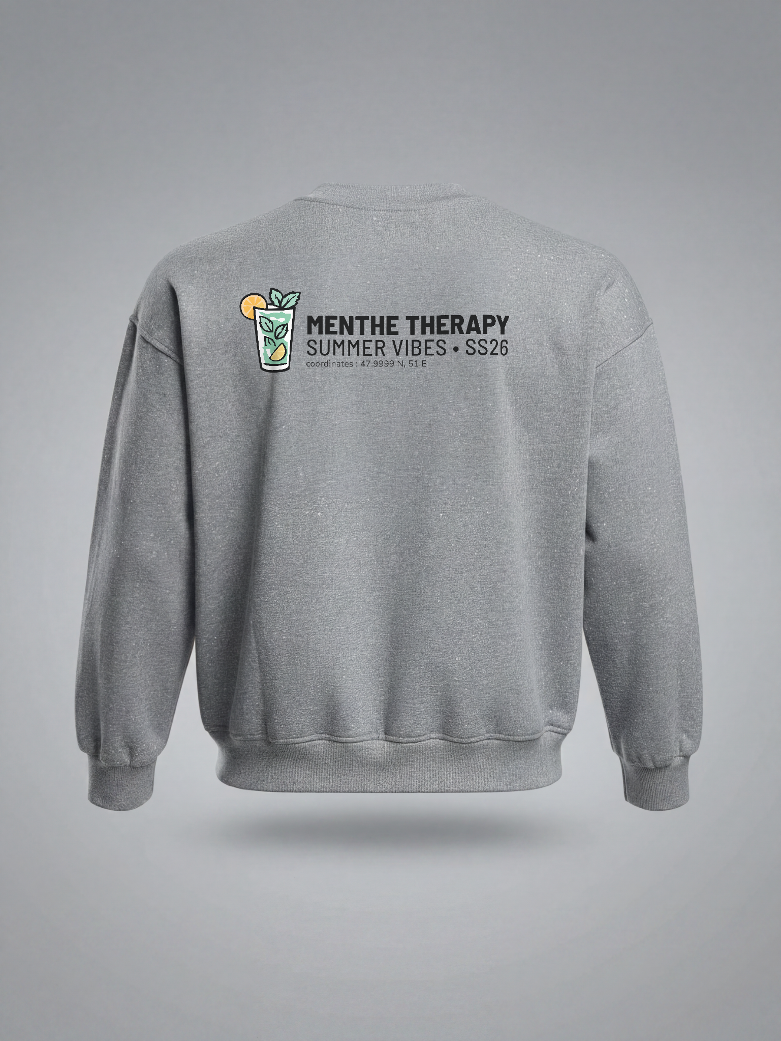 Sweat-shirt Menthe Therapy - Summer Vibes · Unisexe