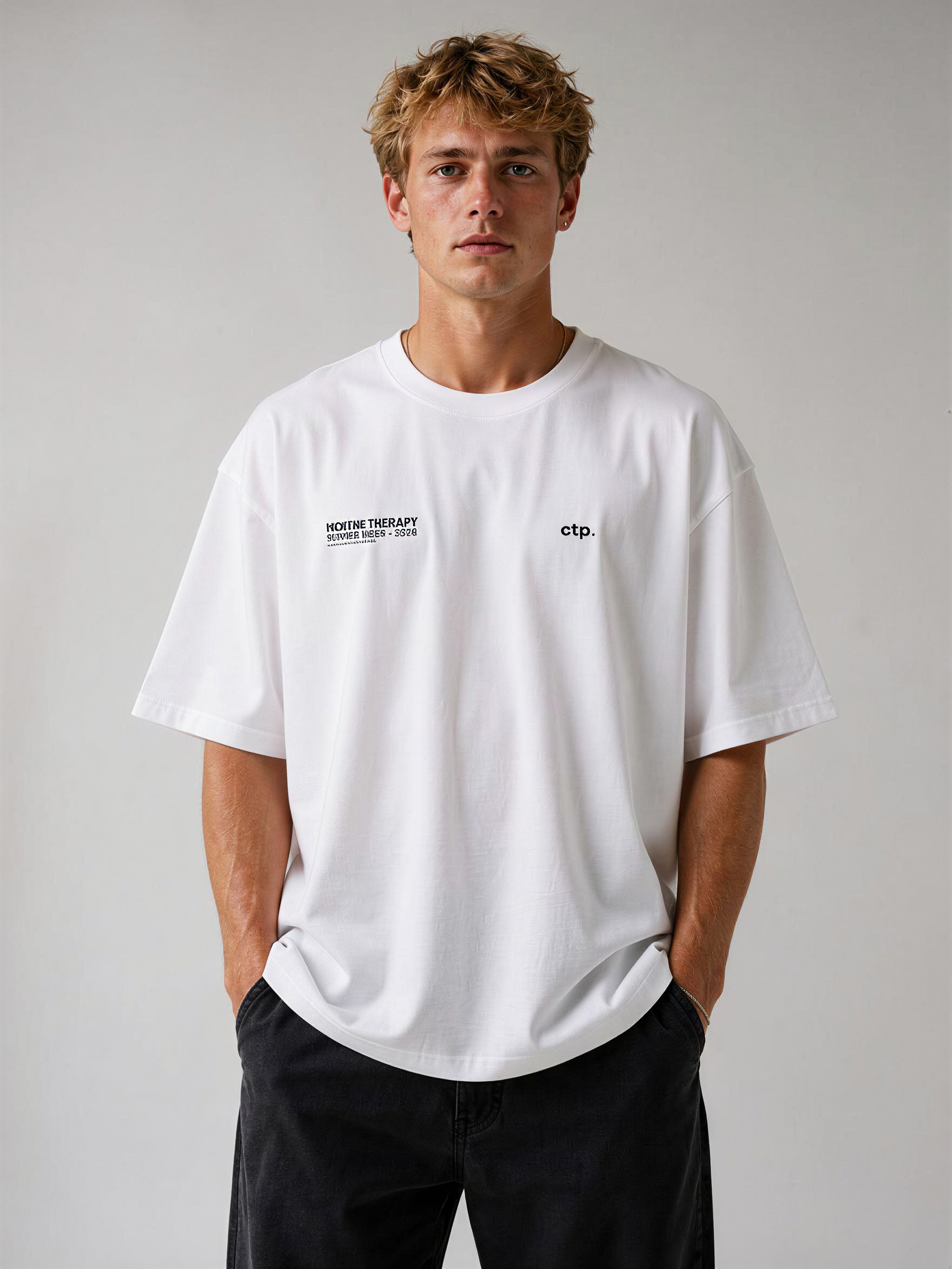 T-shirt oversize Menthe Therapy · Unisexe