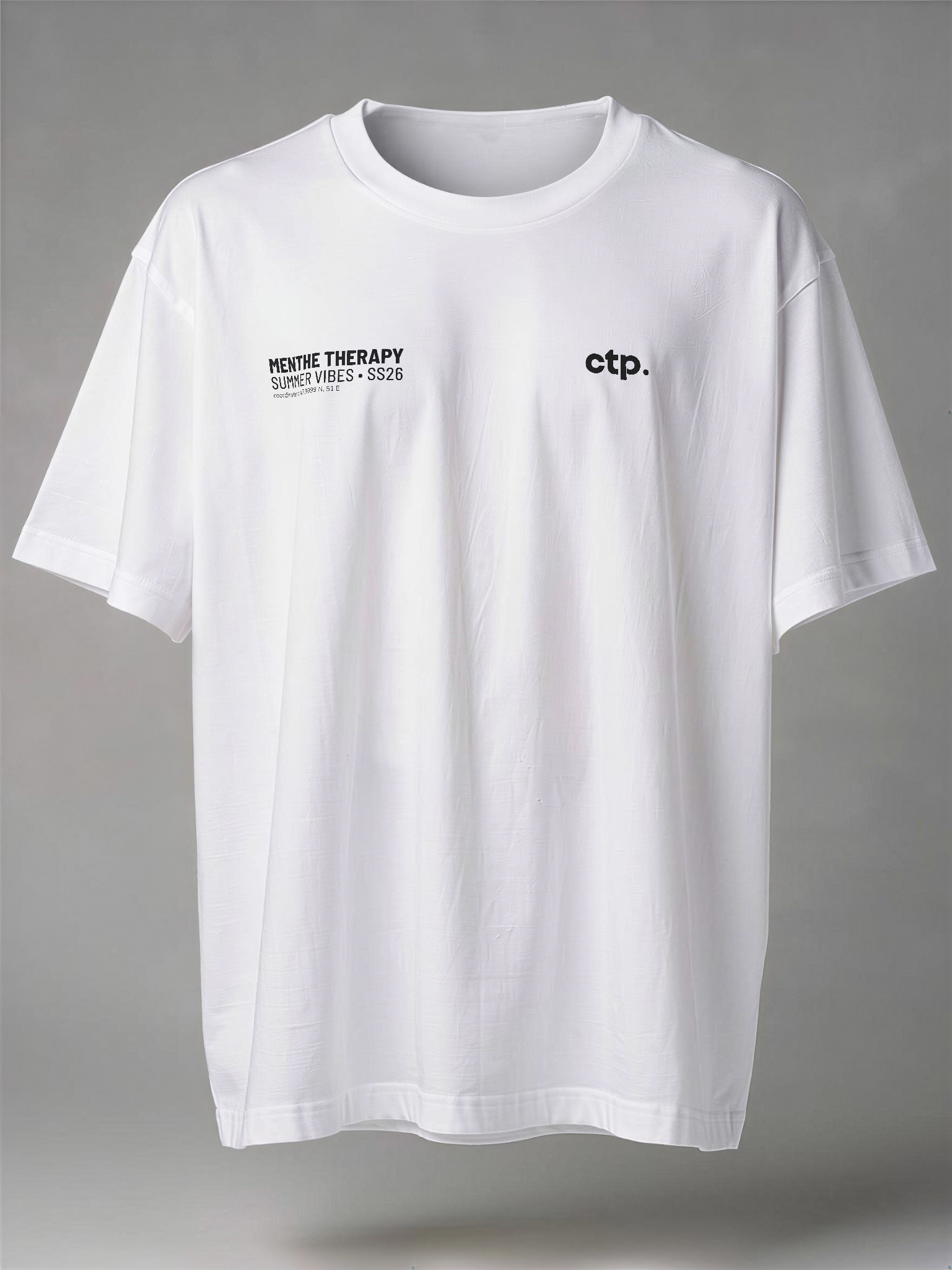 T-shirt oversize Menthe Therapy · Unisexe