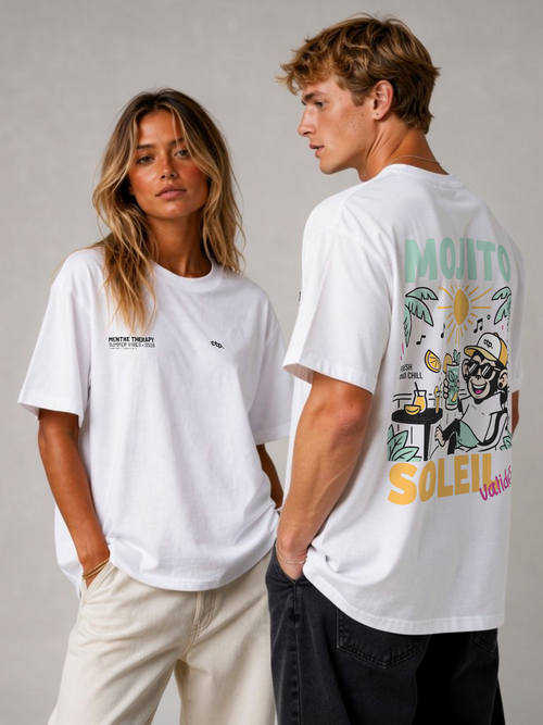 T-shirt oversize Menthe Therapy · Unisexe