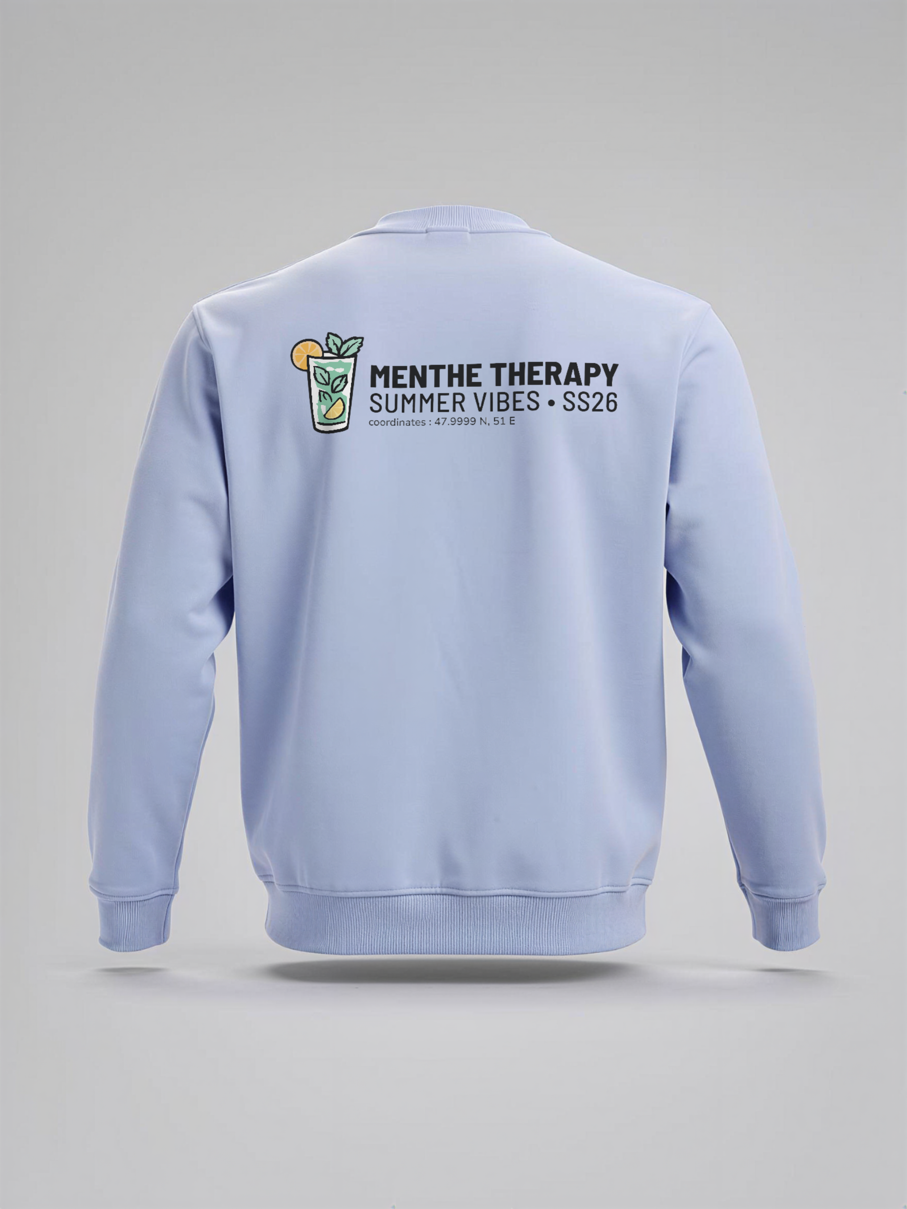 Sweat-shirt Menthe Therapy - Summer Vibes · Unisexe