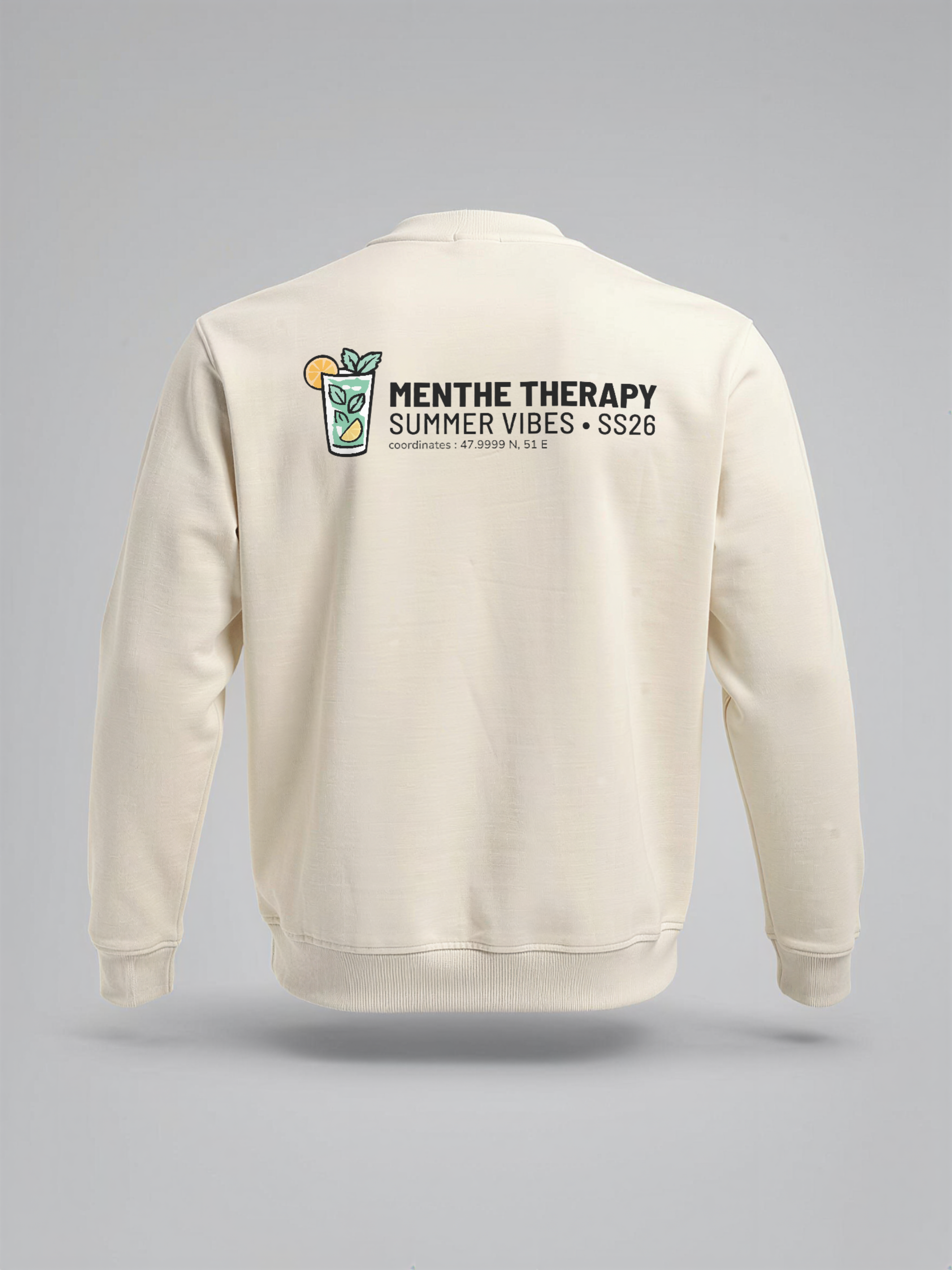 Sweat-shirt Menthe Therapy - Summer Vibes · Unisexe