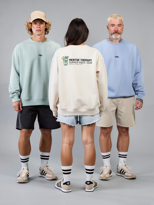 Sweat-shirt Menthe Therapy - Summer Vibes · Unisexe