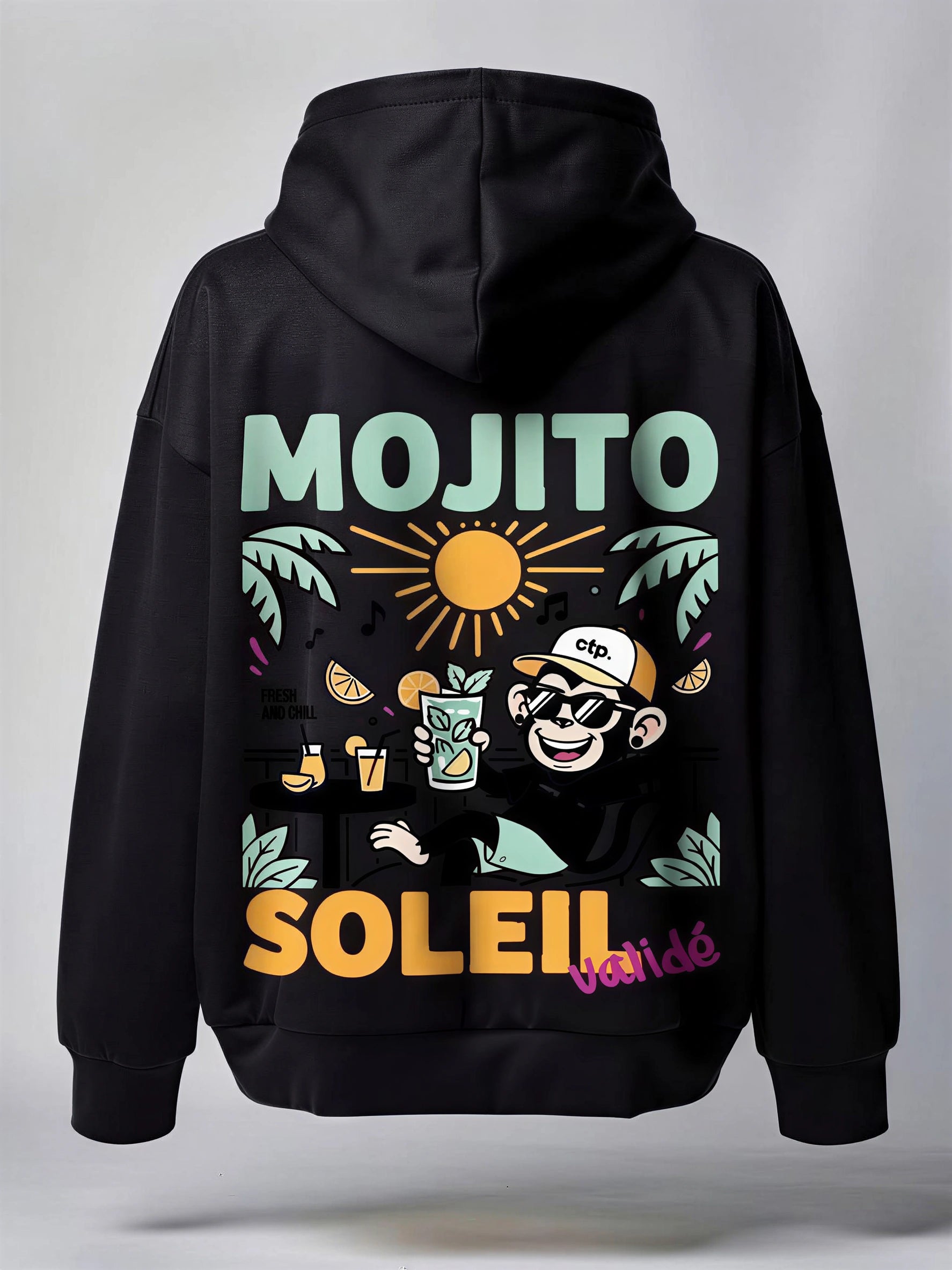 Hoodie Menthe Therapy - Summer Vibes · Unisexe